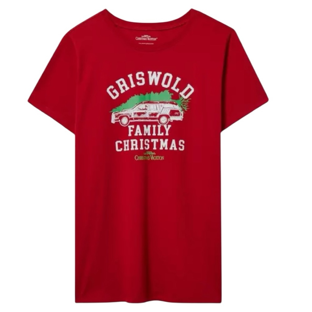 Torrid Christmas Vacation Classic Fit Cotton Crew Tee Size 1 - Picture 3 of 7